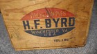 Vintage H f  Byrd Virginia Apple Apples Wooden Wood Crate Winchester  Va