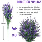 8 16 32 Bundles Artificial Flowers Fake Plants Uv Resistant Flower Home Outdoor