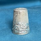 Vtg Religious Sterling Silver Souvenir Thimble Relief Basilica Fatima Portugal