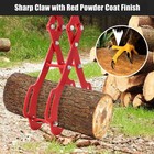 Log Lifting Tongs  18  28  36  4-claw Heavy-duty Steel Log Grabber Logging Tongs