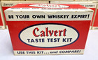 Nos Vintage Calvert Whiskey Taste Test Kit Glass Shot Glasses W  Instructions