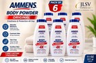 Ammens Original Body Powder Talc-free 11 Oz  311 G      Pack Of 6 Value Pack