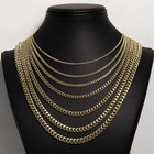 Shiny Miami Cuban Link Chain Necklace Real 14k Yellow Gold All Sizes