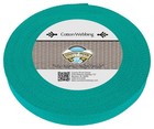 Country Brook Design   1 Inch Teal Heavy Cotton Webbing  25 Yards