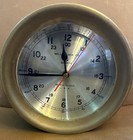 Brass Ship Clock Working 7in X 7in