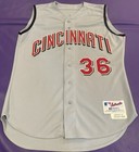 Vtg Authentic Cincinnati Reds Russell Hudson 36 Jersey 48 Team Issued game Used 