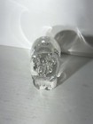 Vintage Oggetti Murano Clear Crystal    pig    Paperweight 