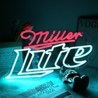 Miller Lite Neon Beer Sign Bar Neon Sign Dimmable Bar Led Neon Light Signs