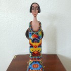 Huichol Beaded Angel Shelf Sitter Hilario Jiminez Lopez Mexican Folk Art