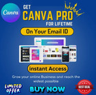Canva Premium Pro Full all Ai Packages Available-100gb Of Space Included