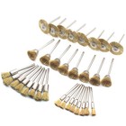 45pcs 3mm Shank Brass Wire Wheel Polishing Mix Brush Set  Dremel Rotary Tool F