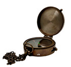 Antique Vintage Brass Pocket Compass case Nautical Compass Marine Compass Gift