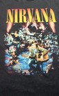 Nirvana  Unplugged  Black Small T-shirt  Good Condition Collectible Rock Shirt 