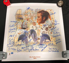 1972 Miami Dolphins Perfect Season Signed  x 40   Poster   rd 91 217 Coa Aa Pb23