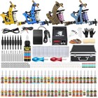 Solong Complete Tattoo Kit 4 Machine Guns 54 Ink