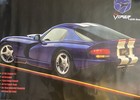 Dodge Viper Gts Coupe Vintage Poster     Circa 1996   23x 35 Excellent Condition