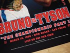 Mike Tyson Vs  Frank Bruno Fight 2 Original Poster 1996   Original Vintage Mint