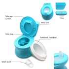 Blue Portable Toddler Potty Training Toilet W  Flushing Sound Baby Chair Seat Ki