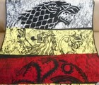 Rare New Game Of Thrones House Rows Plush Fleece Gift Throw Blanket Book Series