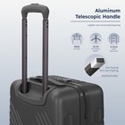 3 Piece Set Luggage Aluminum Frame Hard Shell Suitcase Tsa Lock W  Spinner Wheel