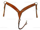 Western Breast Collar For Roping Barrel Racing Trail Horse Tooled Leather Tack