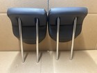 17-21 Chevy Trax Rear Seat Head Pair Set  Black Leatherette Brown Stitch