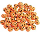 50pcs Resin Mini Ghost Pumpkin Halloween Miniature Grimace Pumpkin Artificial