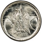 1935-d 50c Texas Commemorative Silver Half Dollar - Pcgs Ms66 Blast White 