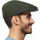 Men s Herringbone Flat Newsboy Hat 50  Wool Blend Tweed Gatsby Cabbie Ivy Cla   