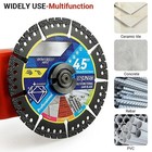 3pcs Diamond Multi-purpose Saw Blades 4 5 Inch Heavy Duty Diamond Cutting Blades