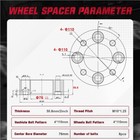 4pcs 2  4x110 Wheel Spacers For Yamaha Grizzly 450 550 660 Kodiak 400 Atv Honda 