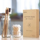 Bamboo Qtips Cotton Swabs With Wooden Sticks Q Tips For Ears Swabs 400 Count