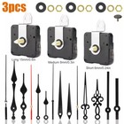 3pcs Diy Wall Quartz Clock Movement Mechanism Replacement Repair Tool Parts Kit