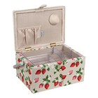 Sewing Basket     10 25 X 7 5 X 6 Medium Sewing Box With Removeable Tray   Pinc   