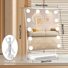 Hollywood Vanity Mirrors With Lights 13  X 15  Lighted Makeup Mirror 12 Bulbs   