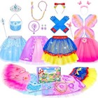  Princess Dress Up For Girls  Princess Fairy Tutu Skirts Toddler Princess 