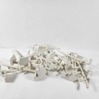 4 5  White Plastic Peg Hooks Garage  Storage  Retail Pegboard Display Lot Of 18