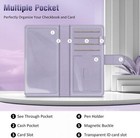 Checkbook Cover For Personal Checkbook Rfid Blocking Register Duplicate Checks
