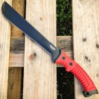 15 5  Hunting Survival Fixed Blade Machete Tactical Knife Red Sword Camping