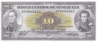 Venezuela  10  Bolivares  11 3 1988  P 62  Series  G  Uncirculated Banknote Mit