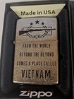 Vietnam War Trench Art  rifle  Street Chrome Zippo Lighter New