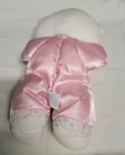 Vintage 1992 Fisher Price Plush Pink Satin Teddy Bear Stuffed 1388  Read Details