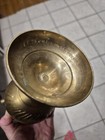 Set Of Two Vintage Antique Indian Etched  Sarna Brass Pitcher - 237 A-12