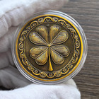 Good Luck Eagle Coin W  Four-leaf Clover - Lucky Charm Collectible Token