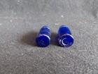 Old Vintage Cobalt Bule Glass Bottle Decorative Collectable  2 Pcs