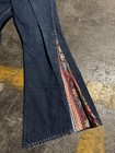 Vintage Big E Levi   s Dark Wash Flare Bell Bottom Women   s Jeans Aztec Southwest 