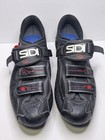 Sidi Cycling Shoes Eu 44 Black Red Italyratchet Straps Spd Cleats Road Bike   
