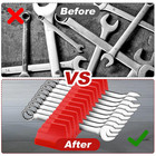 80-piece Wrench Shelf - Magnetic Storage Widget For Tool Organization Storage
