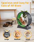Cat Exercise Wheel 35 Inch For Indoor Cats  Safety Cat Treadmill Running Wheel