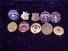 Lot 10 Different Vintage Lutheran Church Sunday School Pins Cello Pinback Button